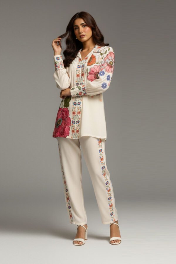 dvanza Floral Printed Co-Ord Set DV001