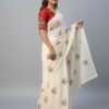 Kota Doriya Saree with Swan Embroidery and Scalloped Border DS003-1