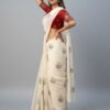 Kota Doriya Saree with Swan Embroidery and Scalloped Border DS003-3