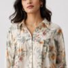 Botanical Floral Linen Blend Shirt DS020-4