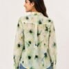 Womens Floral Mist Linen Blend Shirt DS021-1