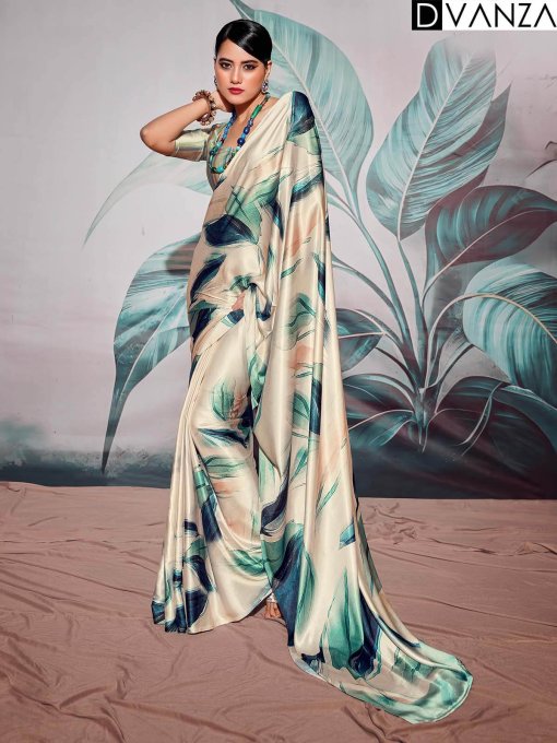 Beautiful Digital Printed Crepe Saree dvz0003834