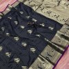Beautiful Jacquard silk saree in vibrant Black color dvz0001777