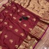 Beautiful Jacquard silk saree in vibrant Maroon color dvz0001784