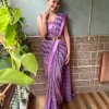 Beautiful Lavendar sequin work Ready To Wear Saree dvz0003546