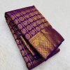 Beautiful Purple Silk Woven saree DV427