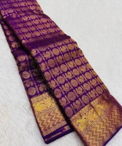 Beautiful Purple Silk Woven saree DV427-2