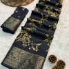 Black Party wear Dola Silk Saree DVZ0003988