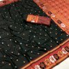 Black Trendy Silk Woven Saree DV435