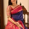 Blue Banarasi Soft Silk Party wear Saree DV423-9