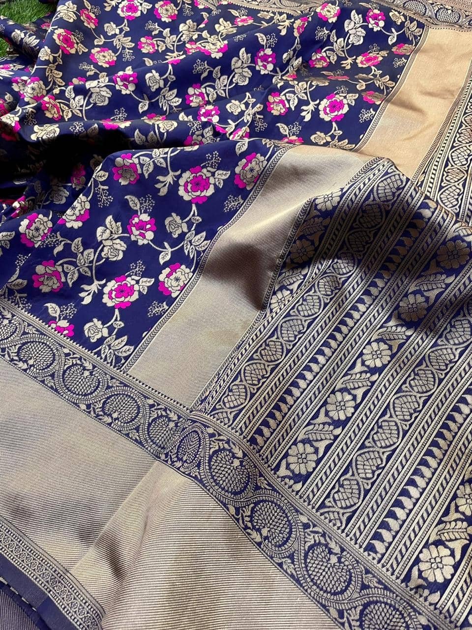 Blue Soft Weaving Banarasi Silk Saree dvz0001861 Blue Soft Weaving Banarasi Silk Saree dvz0001861