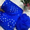 Blue Soft silk Bandhani saree DV421
