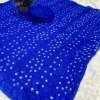Blue Soft silk Bandhani saree DV421-2