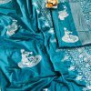 Blue lichi silk with full body weaving jari & new extra ordinary design dvz0001708