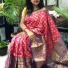 Buy Designer Kanchipuram Silk Saree (Pink) dvz0001609