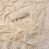 Cream Sequence work Georgette Party wear Saree DV416