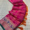 Dvanza Brand Hot Pink Patola Silk Paithani Saree dvz0003578