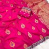 Elegant Pink Teal Kanjivaram Designer Party Wear Saree DV436-3