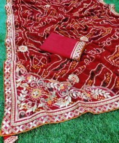 Gorgeous women's Bandhani Printed saree dvz0001660