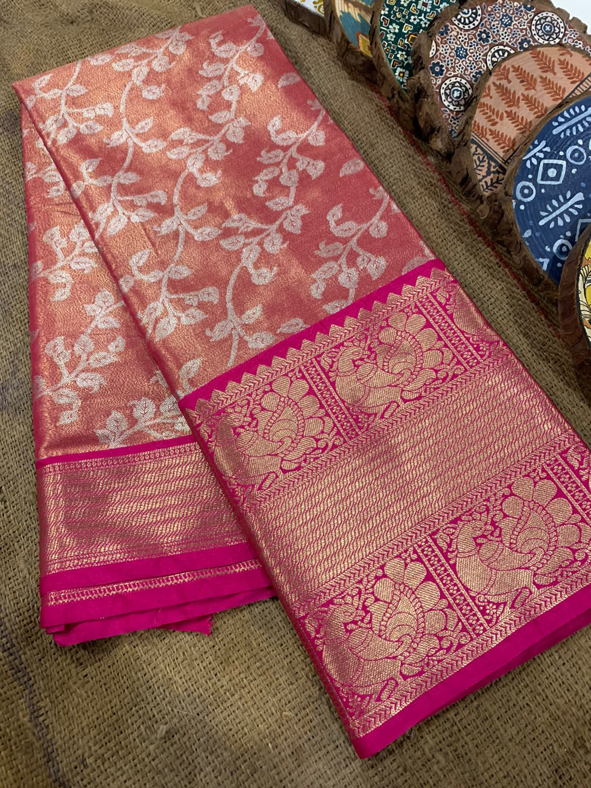 Gorgeouse Branded Soft Tissue silk saree dvz0002964