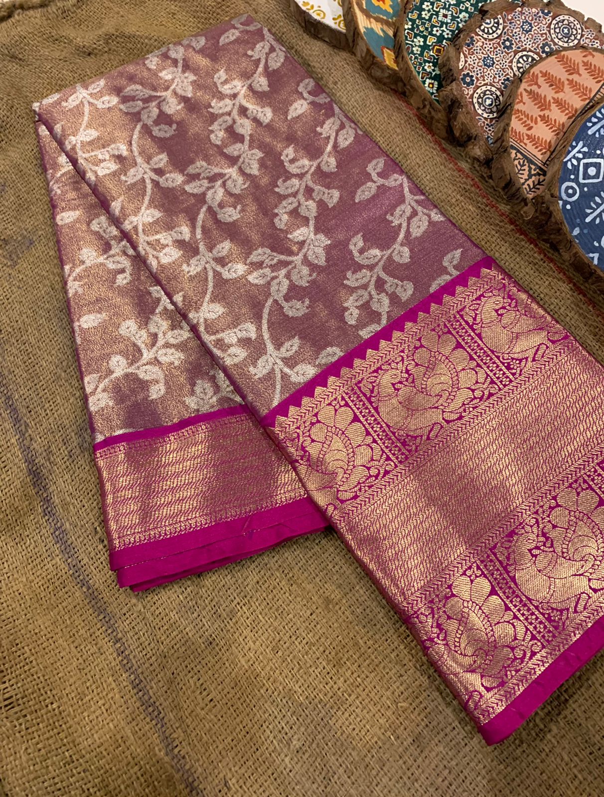 Gorgeouse Branded Soft Tissue silk saree dvz0002966