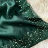 Green Organza Zari Sequins Work Saree DV437