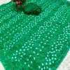 Green Soft silk Bandhani saree DV421-2