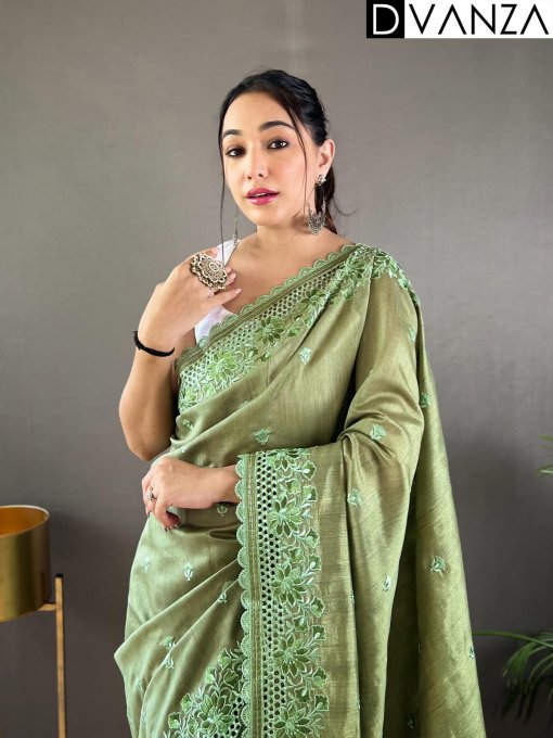 Green saree For Wedding Function DVZ0003966