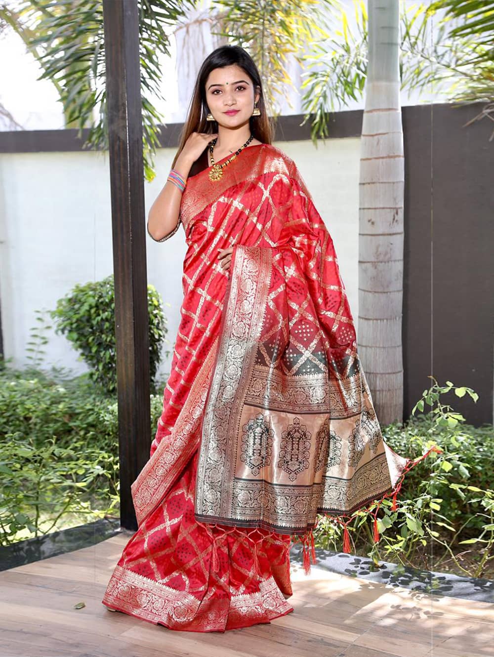 Heavy Silk Weaving jacquard saree in peach dvz0001898