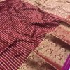 Kanjivaram silk Maroon color saree online india dvz0001860