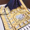 Kanchipuram Silk Saree with Cow Pattern Woven Pallu