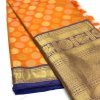 Orange Designer Kanchipuram Silk Saree online india dvz0001726
