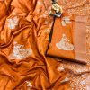 Orange lichi silk with full body weaving jari & new extra ordinary design dvz0001711