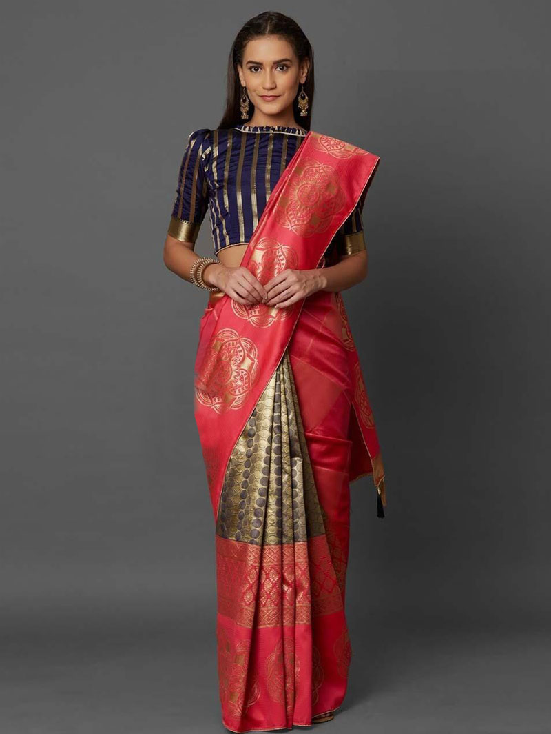 Wearing a beautiful soft silk saree from @elegant_fashion_way