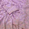 Pink Georgette Embroidered Sequence work Saree DV417-3