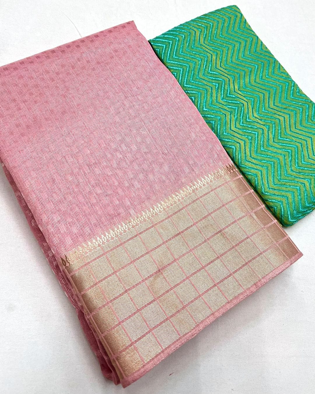 Pink Gorgeous Soft Tissue Silk saree DVZ0003967-3