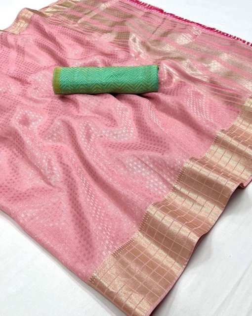 Pink Gorgeous Soft Tissue Silk saree DVZ0003967-4