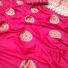 Pink Colour Soft silk woven Traditional saree for South indian womens