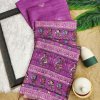 Pink Unique Tussar Silk Saree DV442-2