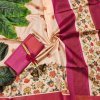 Premium Pink Look Tussar Silk Saree DV440
