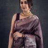 Premium Purple Banarasi Silk Saree DV433-1
