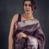Premium Purple Banarasi Silk Saree DV433-2