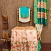 Premium Sea Green Look Tussar Silk Saree DV440