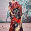 Printed Engagement Function Crepe Saree dvz0003833