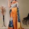 Pure kanchipuram saree with 3D kalamkari prints - dvz0003291