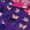 Purple Butterfly Woven saree DVZ0003564