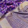 Purple Soft Weaving Banarasi Silk Saree dvz0001862