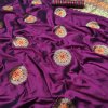 Purple saree for saree day in college for college girls