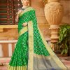 Rama Green Soft silk Weaving Pallu work saree dvz0002665