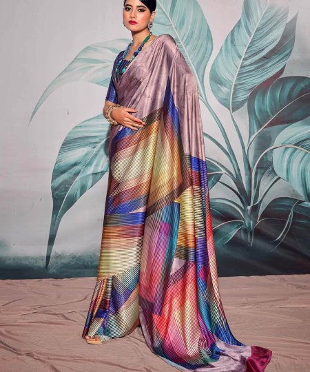 Rich Style Satin Crape saree by dvanza dvz0003828